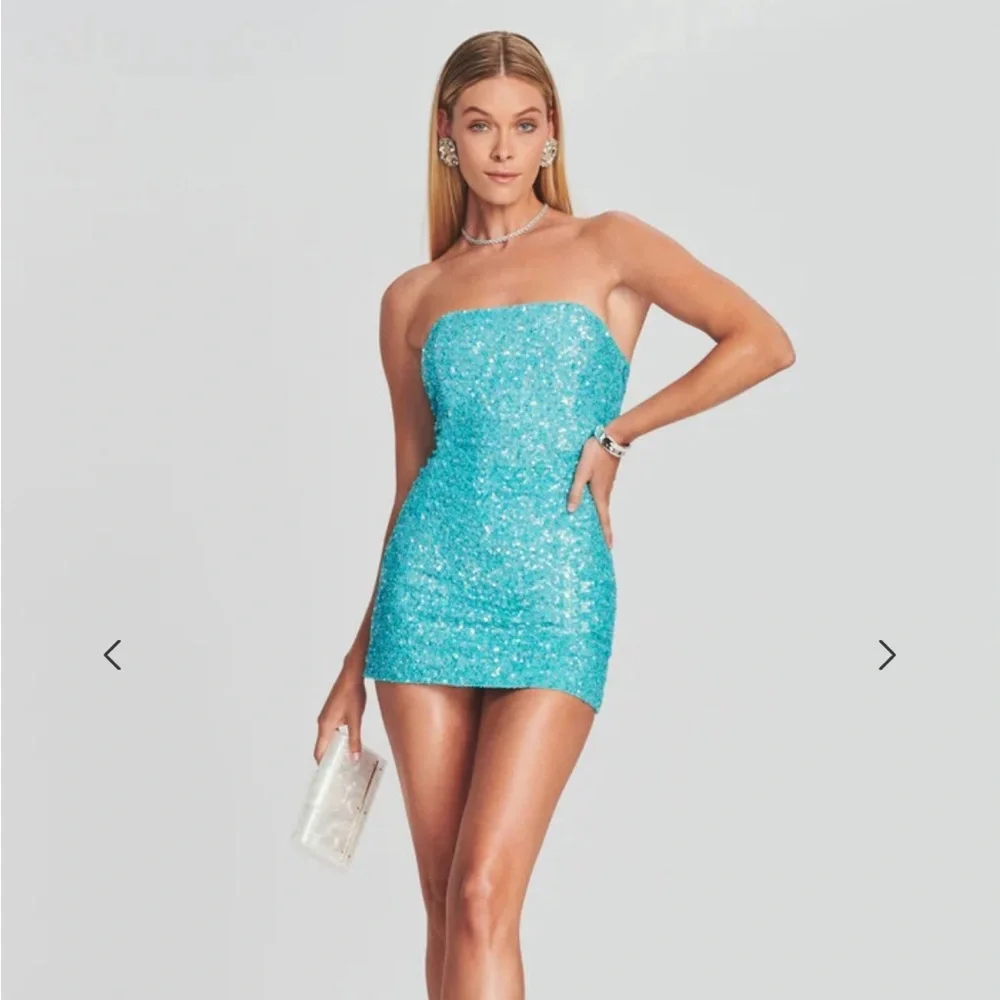 HEATHER SEQUIN DRESS - Picture 1 of 4